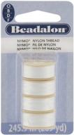 beadalon nymo thread sizes white logo