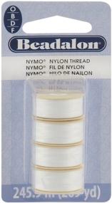 img 1 attached to Beadalon Nymo Thread Sizes White