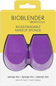 img 4 attached to 🌿 EcoTools Bioblender Duo Natural Makeup Blender Beauty Sponges, Set of 2 for Liquid and Cream Foundation