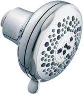 moen 3855 showering acc - core 4-9/16-inch diameter showering 🚿 accessories-basic five-function standard showerhead, chrome: a reliable and versatile showering solution logo