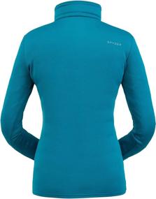 img 2 attached to 👚 Women's Spyder Tempting Zip T-Neck - Active Shirt with Long Sleeves