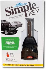 img 4 attached to Easy-to-Program Key with Remote Fob Buttons for Chrysler, Dodge, and Jeep Vehicles - Simple Key Programmer (3-Button Key Fob: Lock, Unlock, Panic)