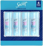 🌸 secret outlast anti-perspirant deodorant clear gel completely clean - 2.7 oz, pack of 4: long-lasting odor protection for an all-day freshness logo