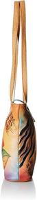 img 2 attached to Anna Anuschka Leather Butterfly Paradise Tote for Women - Shoulder Bag with Wallet