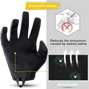 img 3 attached to Tactical Touch Screen Gloves for Men - Enhanced Grip for Shooting, Hunting, and Airsoft