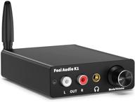 fosi audio k1 bluetooth 5.0 dac headphone amplifier mini stereo dac amp & preamplifier 🔊 - 24-bit/192 khz usb/optical/coaxial to rca aux digital-to-analog audio converter adapter for enhanced home audio system logo