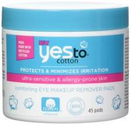 💆 cotton comforting eye makeup remover pads, 45 count - enhanced for seo logo