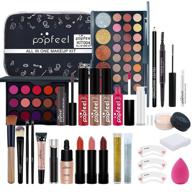 💄 ultimate all-in-one makeup kit: gift set with brushes, eyeshadow, lip gloss, lipstick, blush, foundation, concealer, mascara, and eyebrow pencil for women logo