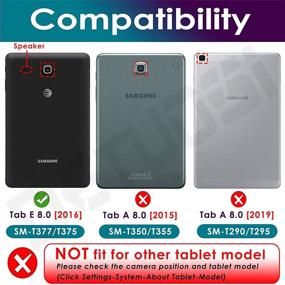 img 3 attached to DETUOSI Case For Samsung Galaxy Tab E 8 Tablet Accessories