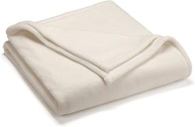 img 2 attached to Luxurious Vellux Sheared Mink Full/Queen Blanket in Elegant Ivory