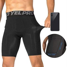 img 3 attached to 🏃 Yuerlian Running Compression Training Exercise Men's Clothing: Maximize Active Performance