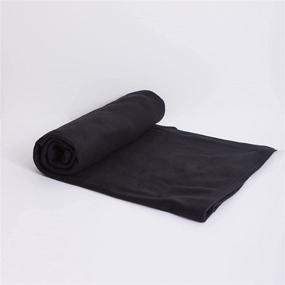 img 1 attached to Роскошное черное одеяло Dreamscene из мягкого и уютного меха плюша для дивана или кровати - плед размером 127x152,4 см.