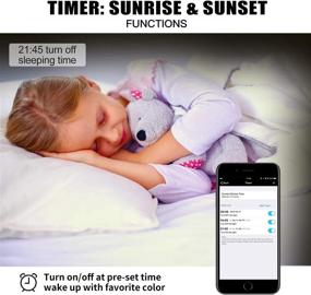 img 1 attached to 🌅 HaoDeng Multicolor Dimmable Sunrise Sunset Light