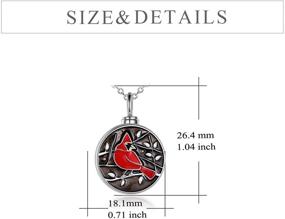 img 1 attached to 🌻 Sterling Silver Sunflower Urn Necklace: Exquisite Rose Flower Cremation Jewelry for Ashes