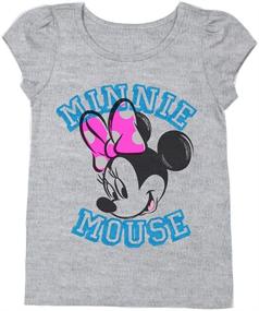 img 1 attached to 🐭 Disney Minnie Mouse Heathered Toddler T-Shirt - Girls' Clothing