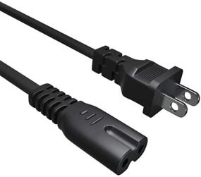 img 4 attached to 🔌 UL Listed AC Power Cord for HP Envy 5055 4520 4500 4501 5660 5530 5535 5540 5640 7640 7645 100 110 120, Envy Photo 6255 7155 7855, Officejet Pro 6830 8600 9015 - 6FT Replacement Printer Cable 2 Prong