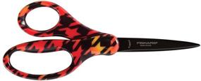 img 1 attached to ✂️ Fiskars 7 Inch Designer Student Scissors: Vibrant Colors for Creative Learning