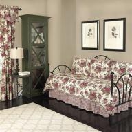 🌸 waverly norfolk modern farmhouse floral reversible tea stain daybed quilt set, 105" x 54 logo