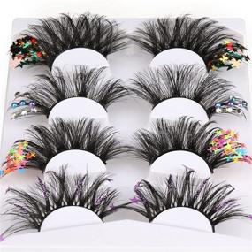 img 3 attached to Eyelashes Decorative Dramatic Atmosphere Handmade