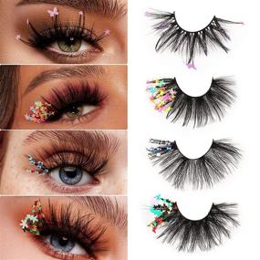 img 4 attached to Eyelashes Decorative Dramatic Atmosphere Handmade