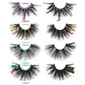 img 1 attached to Eyelashes Decorative Dramatic Atmosphere Handmade