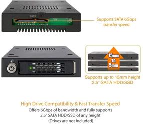 img 2 attached to 🧊 Icy Dock ToughArmor MB991SK-B - Full Metal 2.5" SATA HDD & SSD Mobile Rack: Rugged Solution for External 3.5" Drive Bay