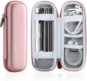 img 4 attached to 📱 AGPTEK Pink Case Holder: Protective Carrying Sleeve for Apple Pencil, Samsung Stylus, iPad Pro Pen - Including Accessories, USB Cable