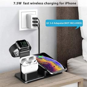 img 1 attached to Wireless Charger Stand Portable Audio & Video in MP3 & MP4 Player Accessories