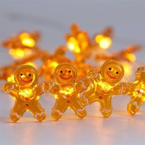 img 4 attached to 🎄 Enhance Your Holidays with MYTH REALM Christmas String Lights - 20 LED Battery Operated, Timer, Perfect for Indoor and Outdoor Decor, Wedding Party, Christmas Tree - Featuring 7 Elegant Designs