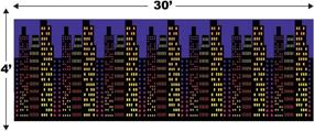 img 3 attached to Потрясающий фон городских пейзажей - отличный аксессуар для вечеринки. Подходит для любого случая (1 шт) (1/уп)