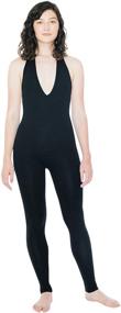 img 4 attached to 👩 Stylish Women's Halter Catsuit in Cotton Spandex by American Apparel