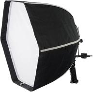 📸 fotodiox f60 quick-collapse hexagonal flash softbox - 60cm (24in) for canon speedlight, nikon, vivitar, sunpack, nissin, sigma, sony, pentax, olympus, panasonic lumix flash logo