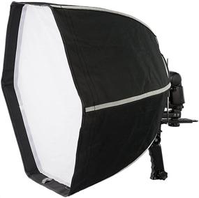 img 1 attached to 📸 Fotodiox F60 Quick-Collapse Hexagonal Flash Softbox - 60cm (24in) for Canon Speedlight, Nikon, Vivitar, Sunpack, Nissin, Sigma, Sony, Pentax, Olympus, Panasonic Lumix Flash