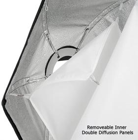 img 2 attached to 📸 Fotodiox F60 Quick-Collapse Hexagonal Flash Softbox - 60cm (24in) for Canon Speedlight, Nikon, Vivitar, Sunpack, Nissin, Sigma, Sony, Pentax, Olympus, Panasonic Lumix Flash