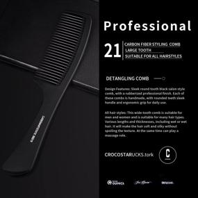 img 3 attached to Detangling Professional Cutting Hairdressing Comb Essentials