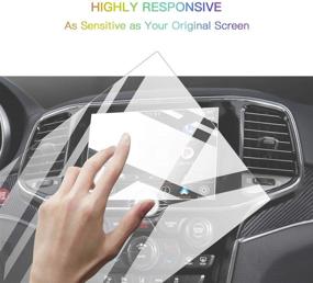 img 2 attached to Screen Protector Foils For 2019 2020 Grand Cherokee Uconnect Navigation Display Tempered Glass 9H Hardness HD Clear Jeep LCD GPS Touch Screen Protective Film (2019 2020 8
