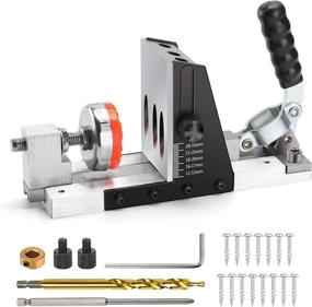 img 4 attached to 🔧 Enhance Your Woodworking with KINOVATION Pocket Hole Jig Kit – Unilateral Operation, Drill Dowel Joinery Set with Screwdriver, All-Metal Pocket Screw Jig for Homemade DIY Work