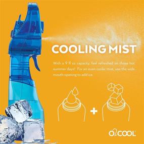 img 2 attached to 🔵 O2COOL Deluxe Misting Fan with LED, Dark Blue