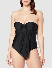 img 1 attached to Flattering Curves: Unveiling Curvy Kate Women's Wrapsody Bandeau Swimsuit