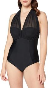 img 4 attached to Flattering Curves: Unveiling Curvy Kate Women's Wrapsody Bandeau Swimsuit