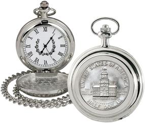 img 4 attached to 🕰️ Bicentennial 50-cent Pocket Watch