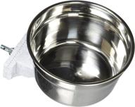 🐶 lixit stainless steel dog cage bowl, silver, 20 ounce (30-0742-006) - enhanced for seo logo