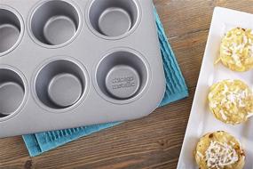 img 3 attached to 🧁 Chicago Metallic Commercial II Non-Stick 12-Cup Muffin Pan: Durable and Efficient Baking Essential