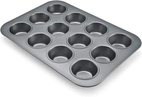 img 4 attached to 🧁 Chicago Metallic Commercial II Non-Stick 12-Cup Muffin Pan: Durable and Efficient Baking Essential