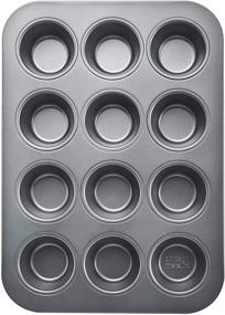 img 1 attached to 🧁 Chicago Metallic Commercial II Non-Stick 12-Cup Muffin Pan: Durable and Efficient Baking Essential