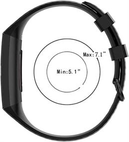 img 2 attached to 📱 Fitbit Charge 4 / Charge 3 Replacement Bands - Silicone Sport Wristbands for Women and Men in Small and Large Sizes