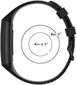 img 1 attached to 📱 Fitbit Charge 4 / Charge 3 Replacement Bands - Silicone Sport Wristbands for Women and Men in Small and Large Sizes