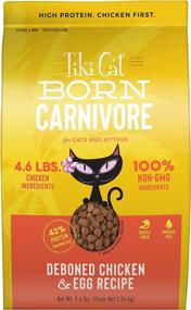 img 4 attached to Tiki Cat Born Carnivore Low Carb Grain Free Dry Cat Food: Baked with Fresh Meat - Chicken & Egg Recipe - Quality Feline Nutrition