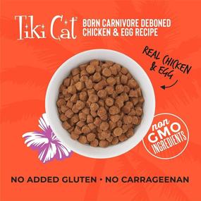 img 2 attached to Tiki Cat Born Carnivore Low Carb Grain Free Dry Cat Food: Baked with Fresh Meat - Chicken & Egg Recipe - Quality Feline Nutrition