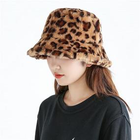 img 2 attached to 🐆 Leopard Print Clutch Handbag for Women: Cozy Faux Fur Tote Bag, Soft & Warm Shoulder Crossbody Purse